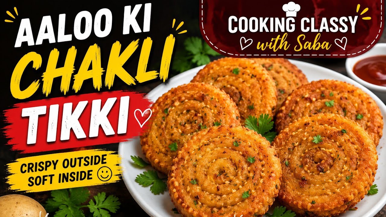 Chakli tikki crunchy si ..#cookingclassy 