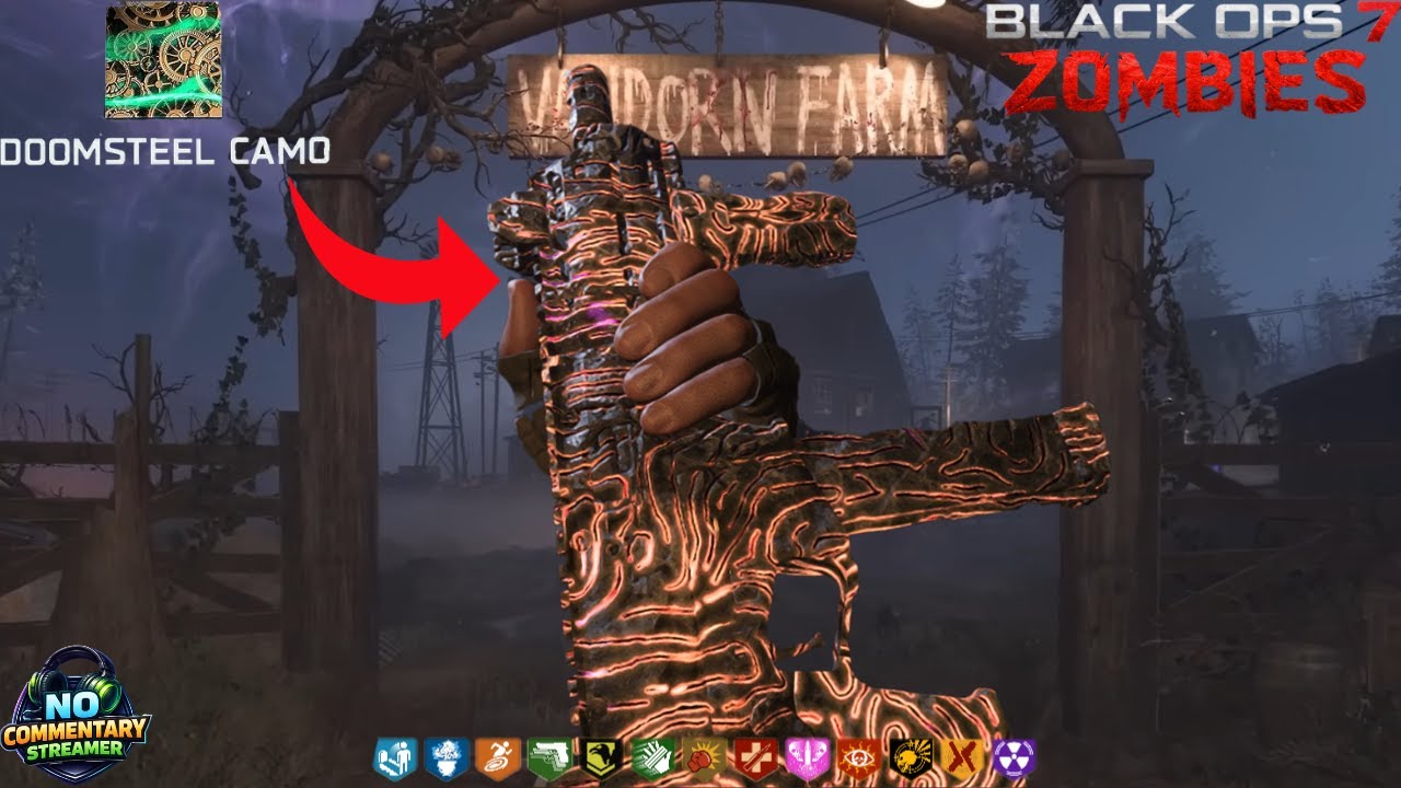 No Commentary Doomsteel Camo Grind On The Final SMGS - Black Ops 7 Zombies (SHORTS)
