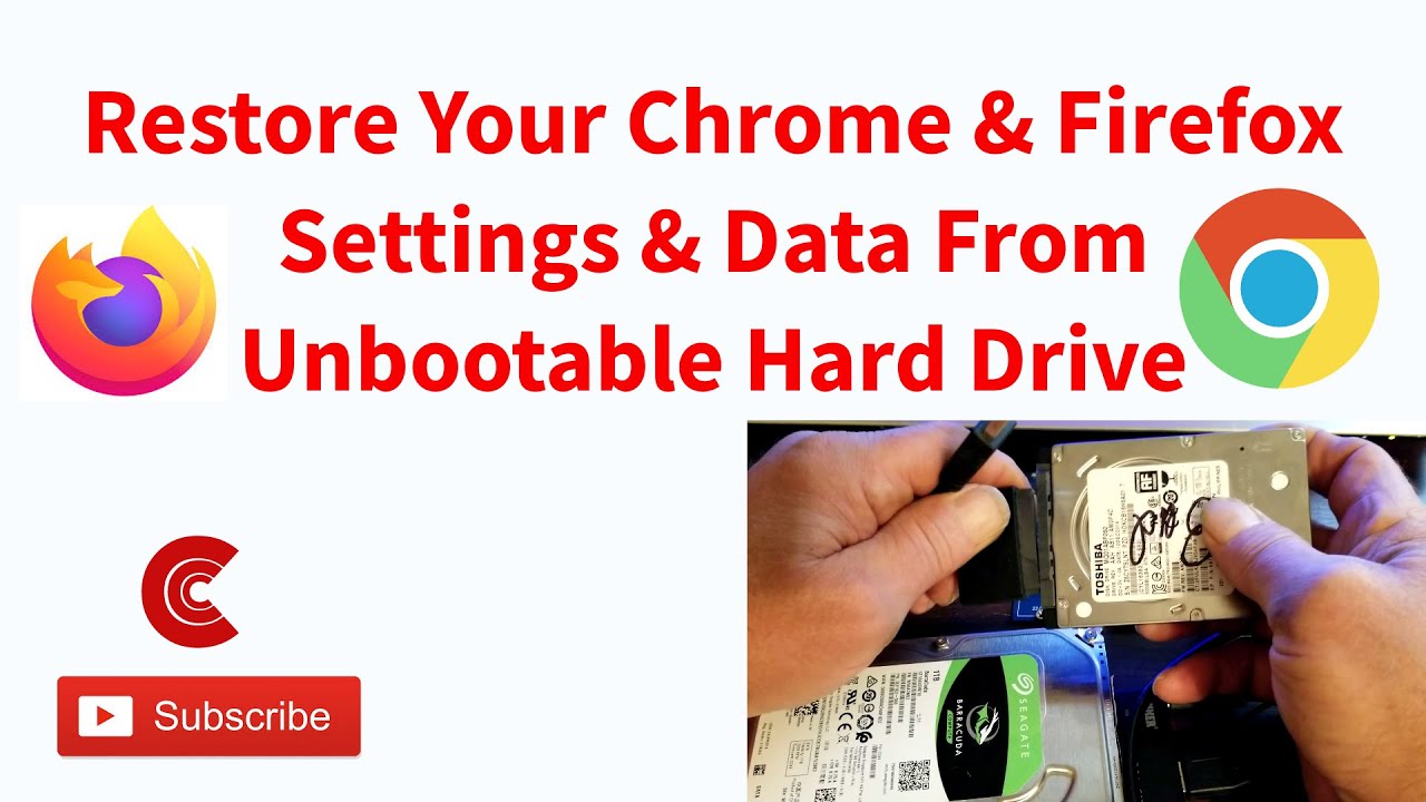 Восстановите все данные браузера с поврежденного жесткого диска Chrome и Firefox