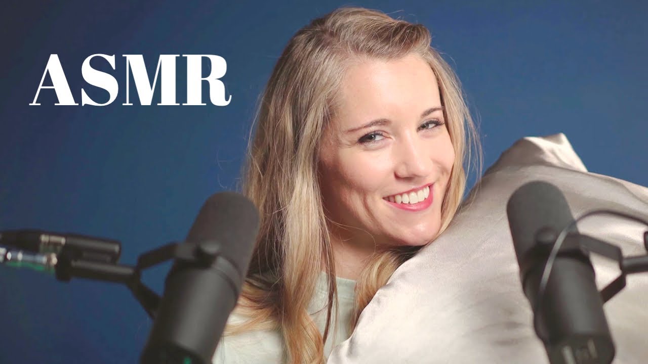 Hugging and Rubbing Satin Pillows ASMR