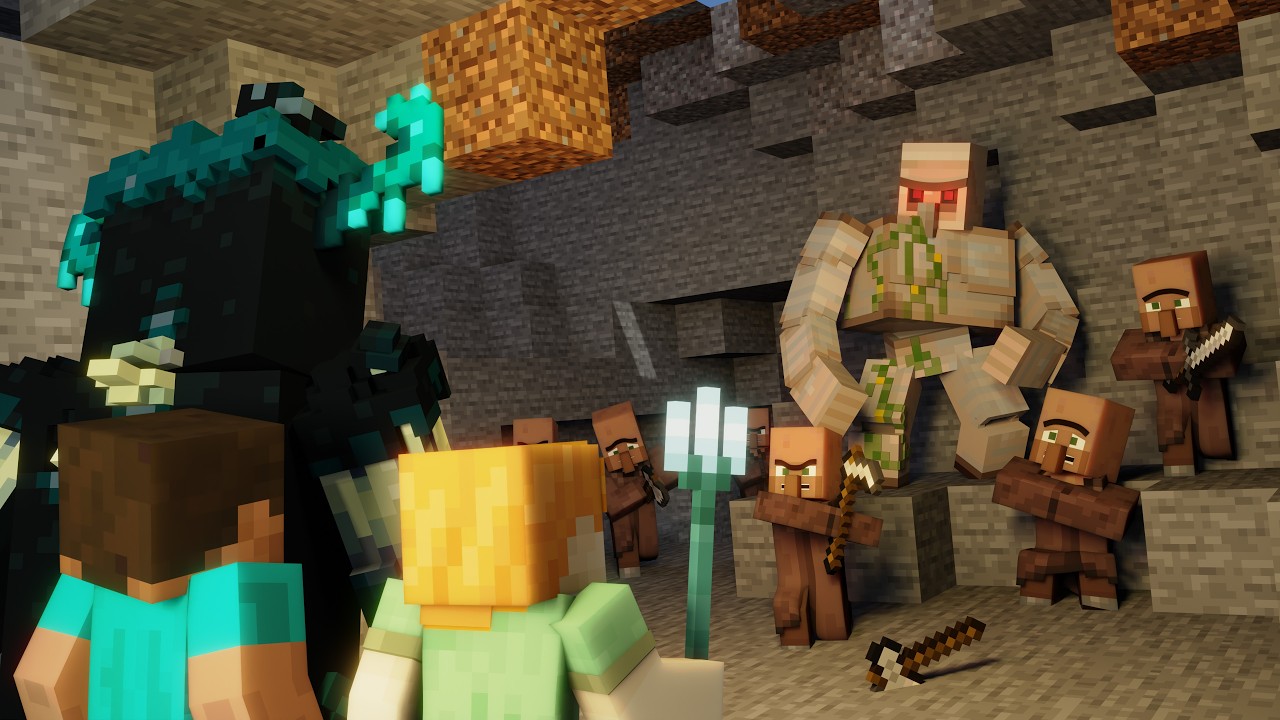Warden VS Villagers! - Alex And Steve Life (Minecraft Animation)