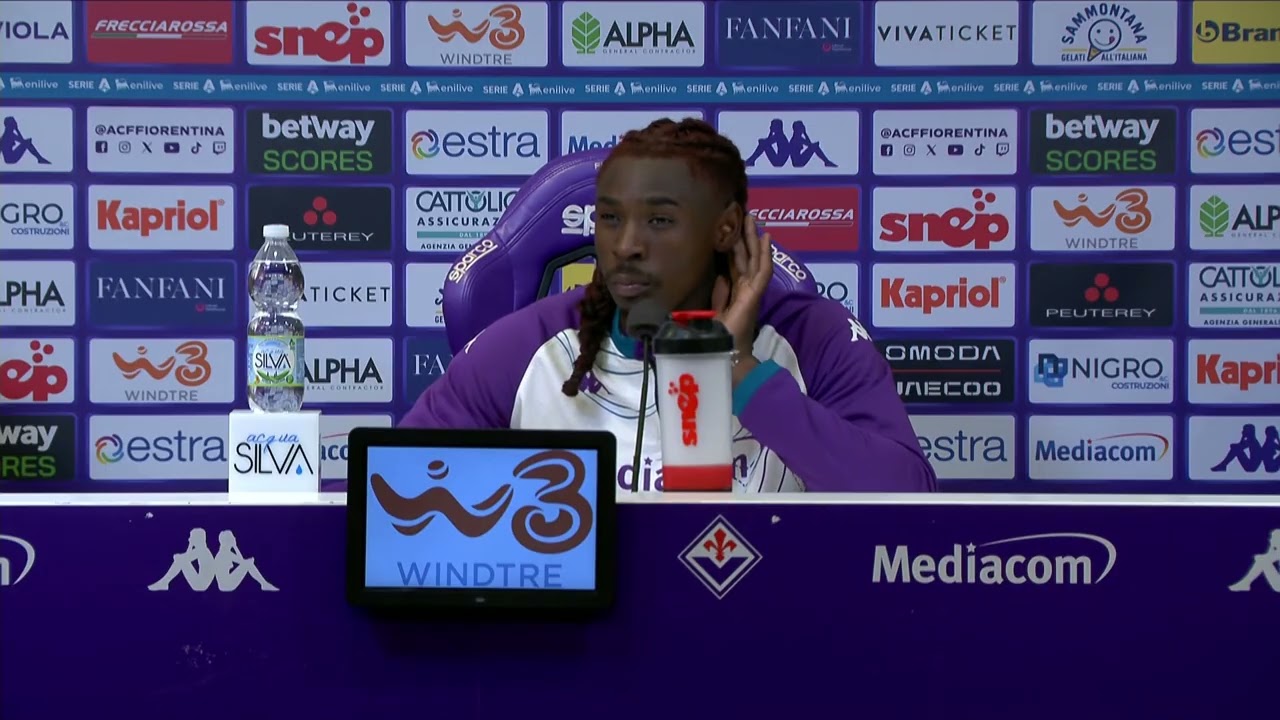 Conferenza stampa di Moise Kean dopo Fiorentina vs Torino