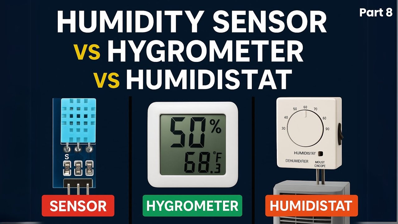 Humidity Sensor vs Hygrometer vs Humidistat 🔍 | What&rsquo;s the Difference & Which One to Use?