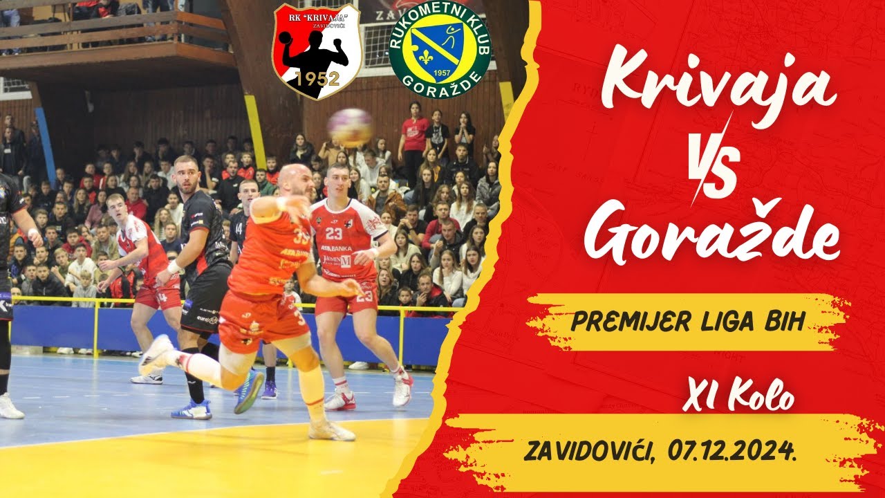 Premijer liga BiH RK Krivaja   MRK Goražde 🤾‍