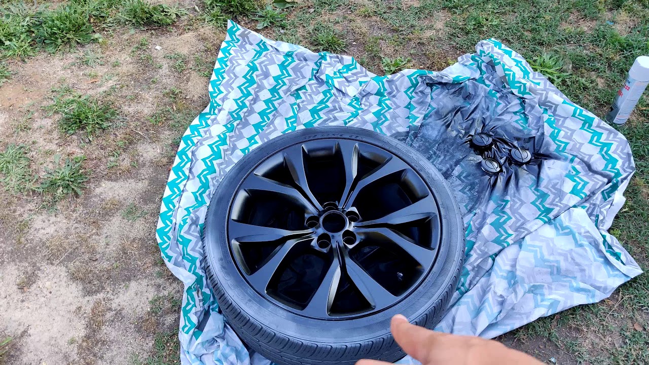 How to spray paint rims DIY