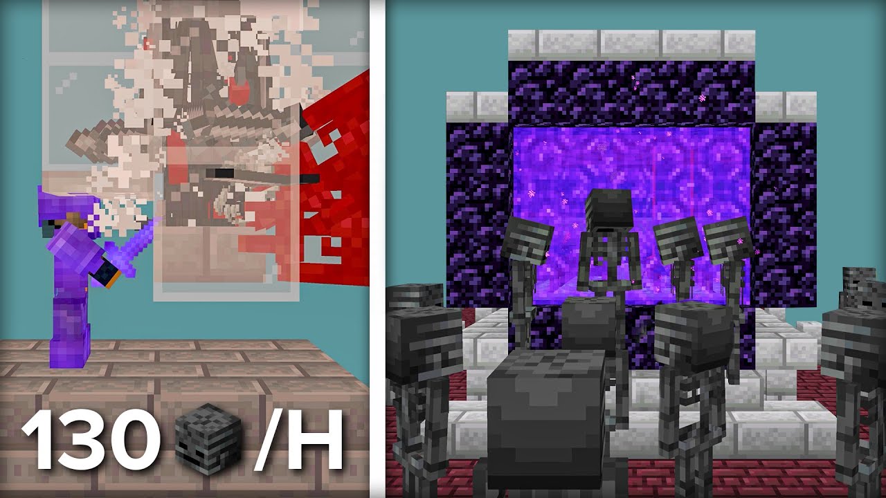 Minecraft Wither Skeleton Farm With No Spawnproofing