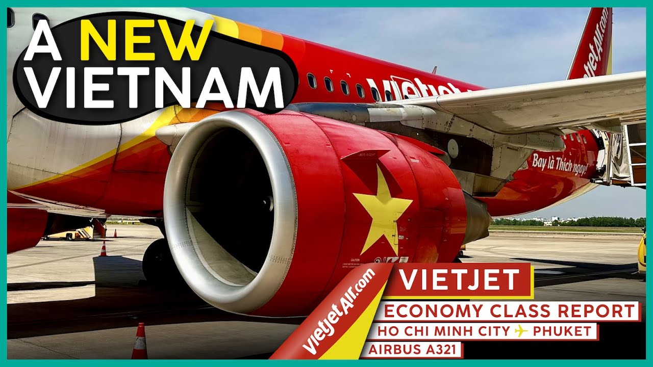 VIETJET AIR A321 Эконом-класс 🇻🇳⇢🇹🇭【Отчет о поездке из Сайгона на Пхукет 4K】Как Vietjet изменил В...