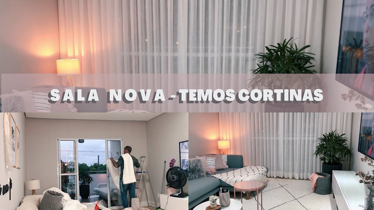 SALA NOVA COM CORTINAS