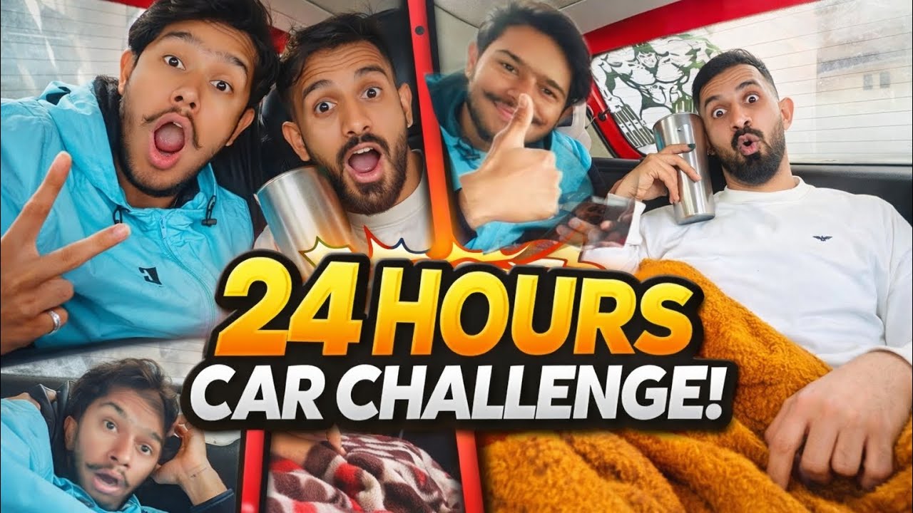 24 Ghante Gaadi Mein 😳 | Car Challenge Gone Fun😃