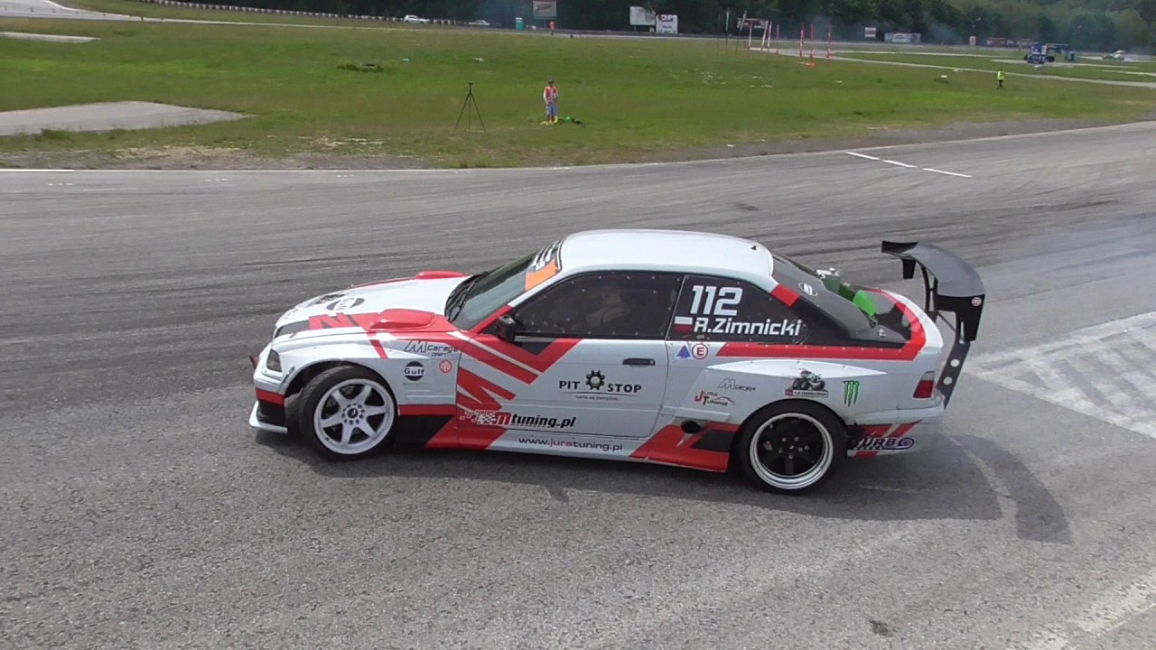 BMW E36 460KM 610Nm 1JZ TURBO Zimnicki Driftingowe Mistrzostwa Polski 3 runda Tor Kielce