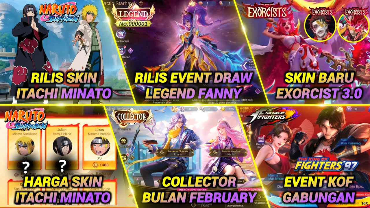 BAHAS TUNTAS 8 EVENT BESAR! EXORCIST 3.0, CC FEBRUARY RILIS, KOF, NARUTO 2.0, LEGEND DRAW LIMIT DLL