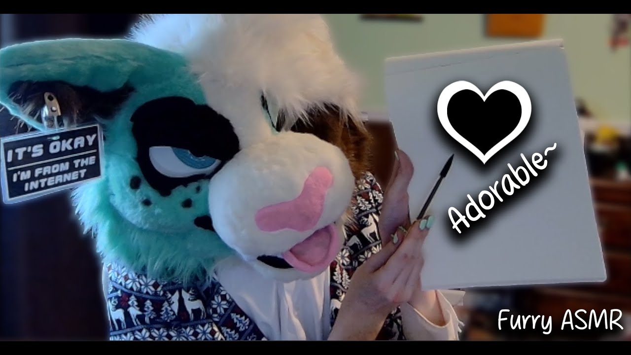 Furry ASMR | Mama Cat Draws You | Soft Spoken & Relaxing Sketch Sounds ✏️🗒️
