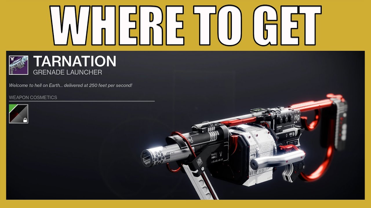 How To Unlock Tarnation Weapon Pattern Destiny 2 Witch Queen - How To Farm Tarnation Red Bar Weapon