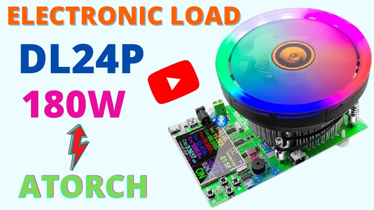 Unboxing and Reviewing of 180W DL24P 2.4 Inch LCD DC USB Tester Electronic Load UPDATED 2021