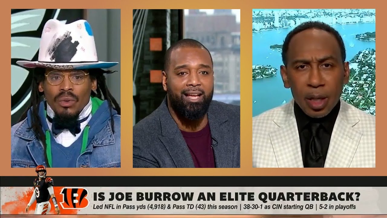 FIRST TAKE | Is Joe Burrow an Elite QB? Stephen A. Smith & Chris Canty back & forth over Bengals QB
