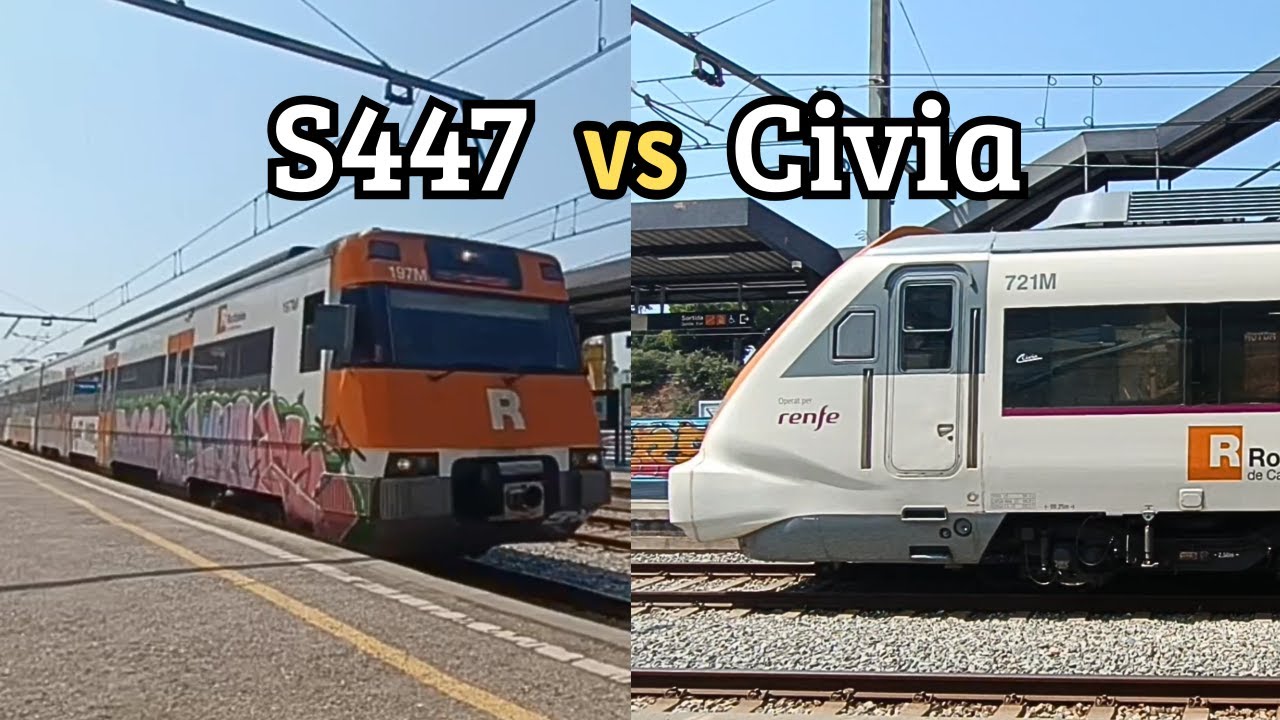Diferencias entre los trenes Civia y serie 447 Renfe Cercanías Rodalies