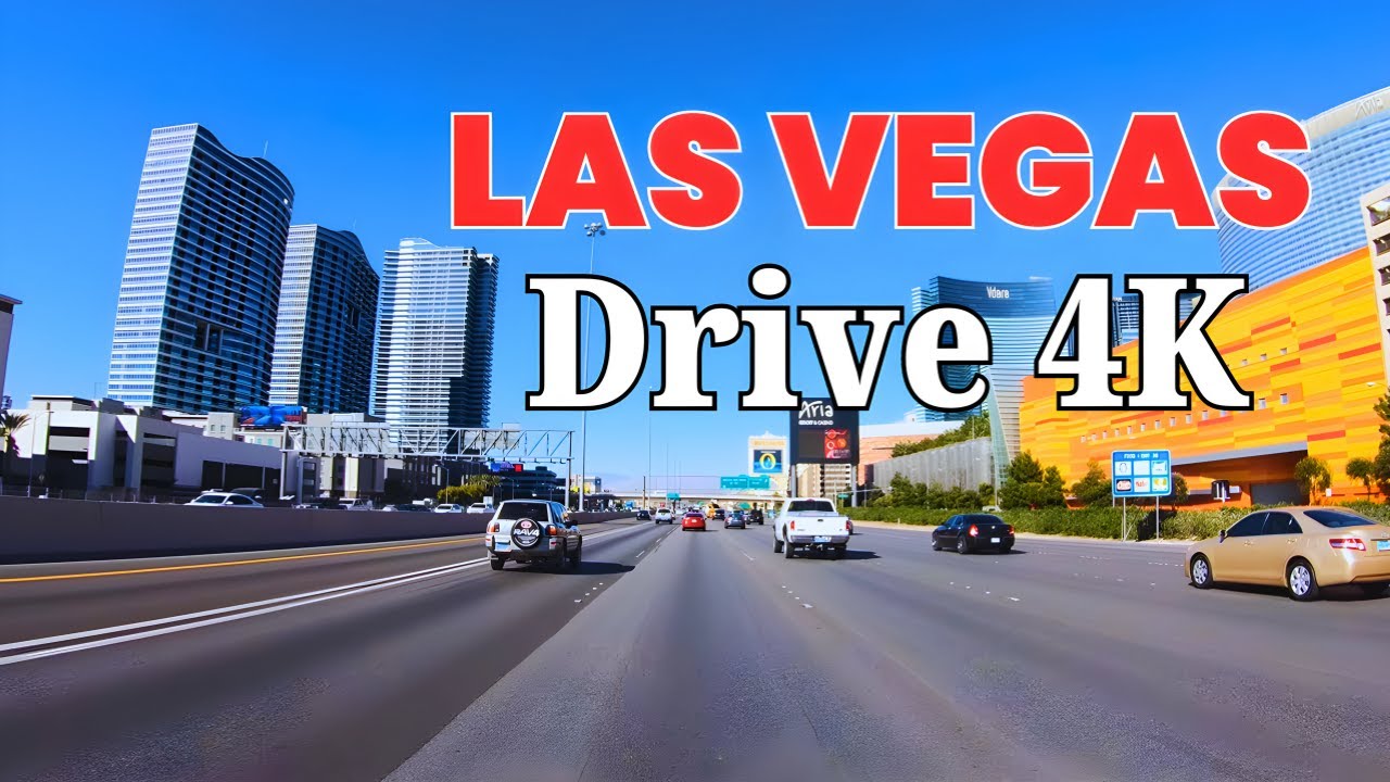 Driving Tour of Interstate 15 - Las Vegas, Nevada | 4K Car Drive Relaxation Video | USA | 2024