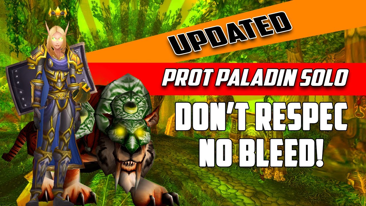 [TBC Only] Tiger Boss Solo for Prot Paladin - TBC Classic