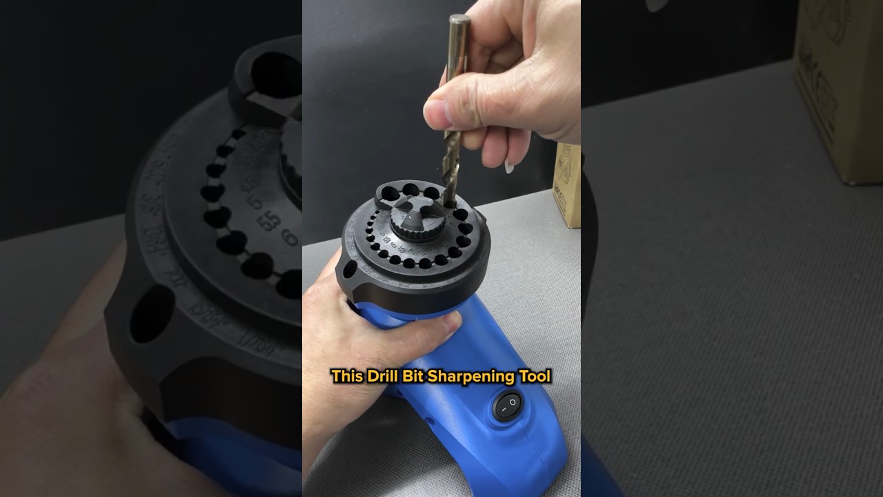 This Drill Bit Sharpening Tool makes your dull drill bits sharper than a sword🔥🛠️ #tools #besttool