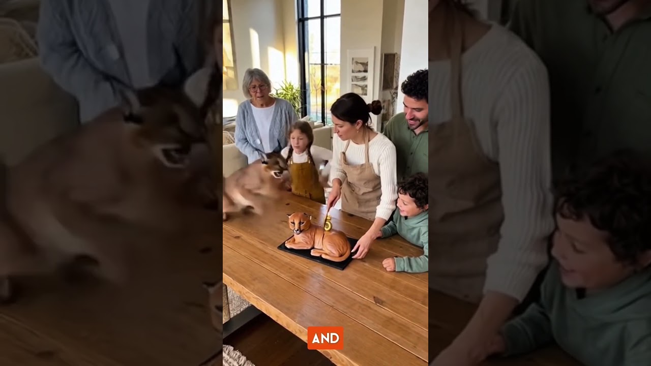 She Cuts a Caracal Cake and the Real Caracal Freaks Out! | 'Calma, é só bolo!Freaks Out!