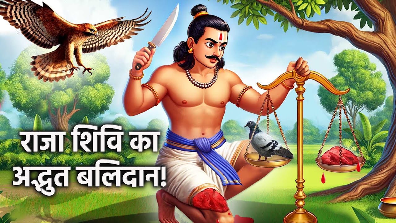 राजा शिवि का अद्भुत बलिदान |  | Hindi Kahani | Bhakti Kahani | Hindu Stories | hindu moral story