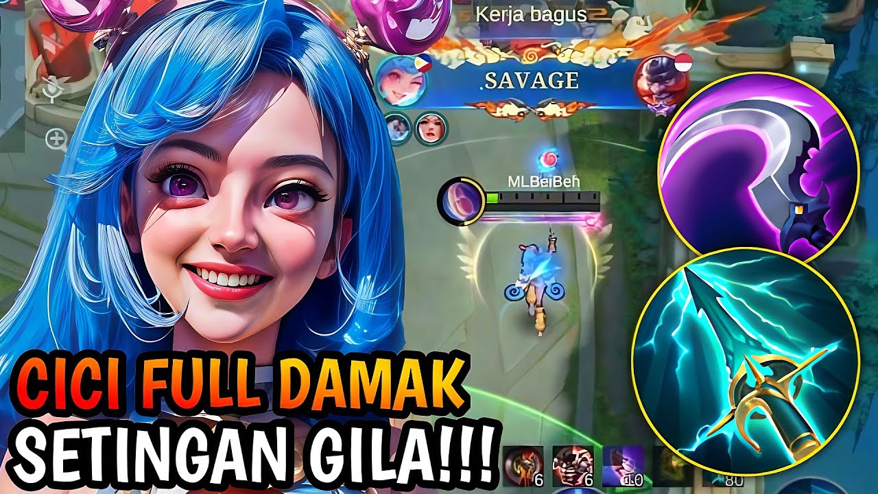 ENEMY BERCANDA GAK NGEBAN CICI? SIKAT INI DIA BUILD CICI TERSAKIT YANG KALIAN CARI| MLBB