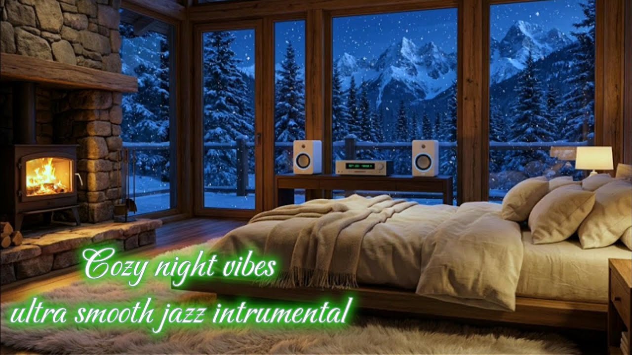 Cozy Night vibes Smooth Jazz Instrumental, Relaxing Guitar & Piano for Calm Nights
