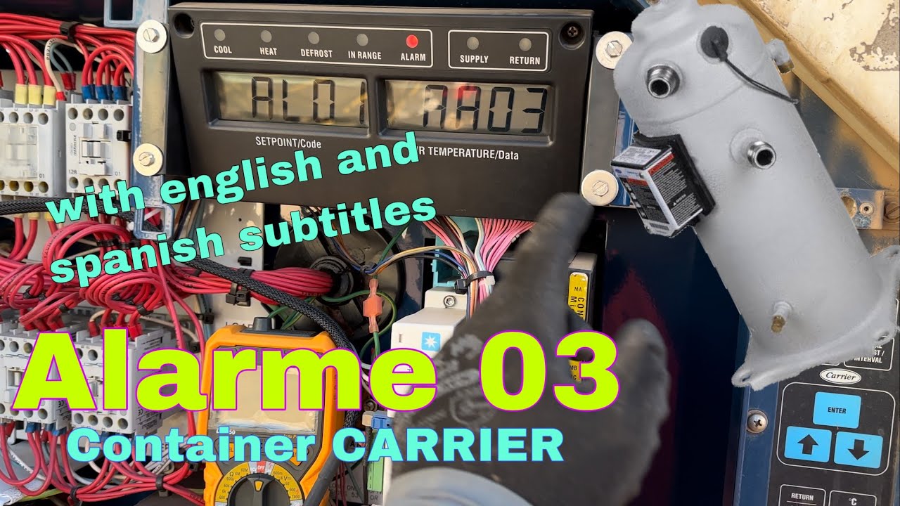 Alarme 03 -    Loss of Superheat Control container Carrier modelo Primeline #container #carrier