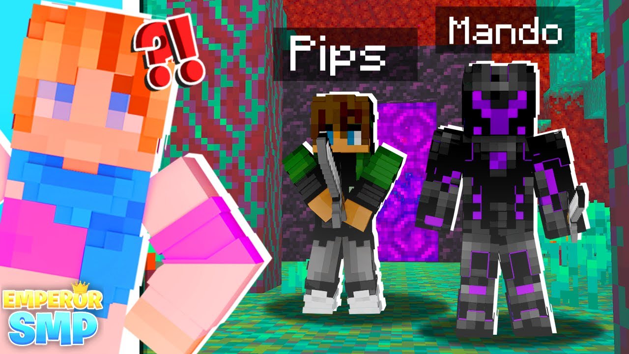 MANDO E PIPS ENTRANO NEL NETHER! - EMPEROR SMP EP.2