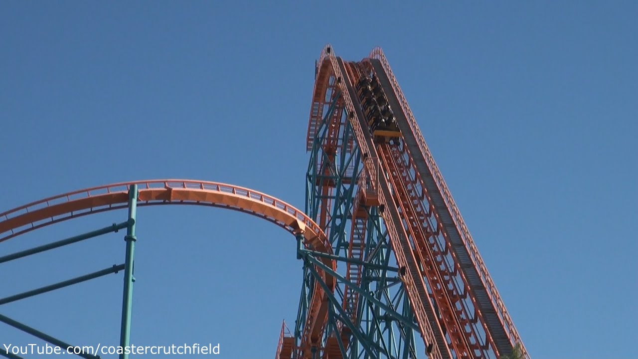 Goliath (Off-ride HD) Six Flags Magic Mountain