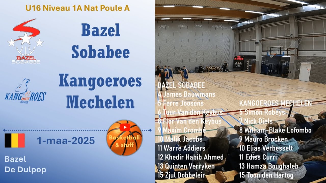 2025-03-01 Bazel Sobabee - Kangoeroes Mechelen - U16A