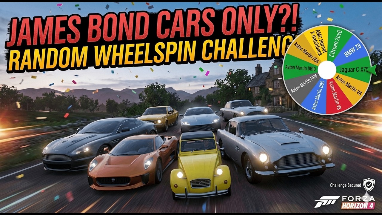 Wheelspin Challenge I James Bond Cars I Forza Horizon 4 #forzahorizon4 #jamesbond #007 #racing #game