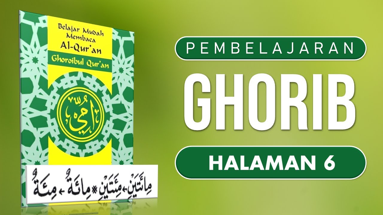 Metode Ummi Jilid Ghorib Halaman 6 