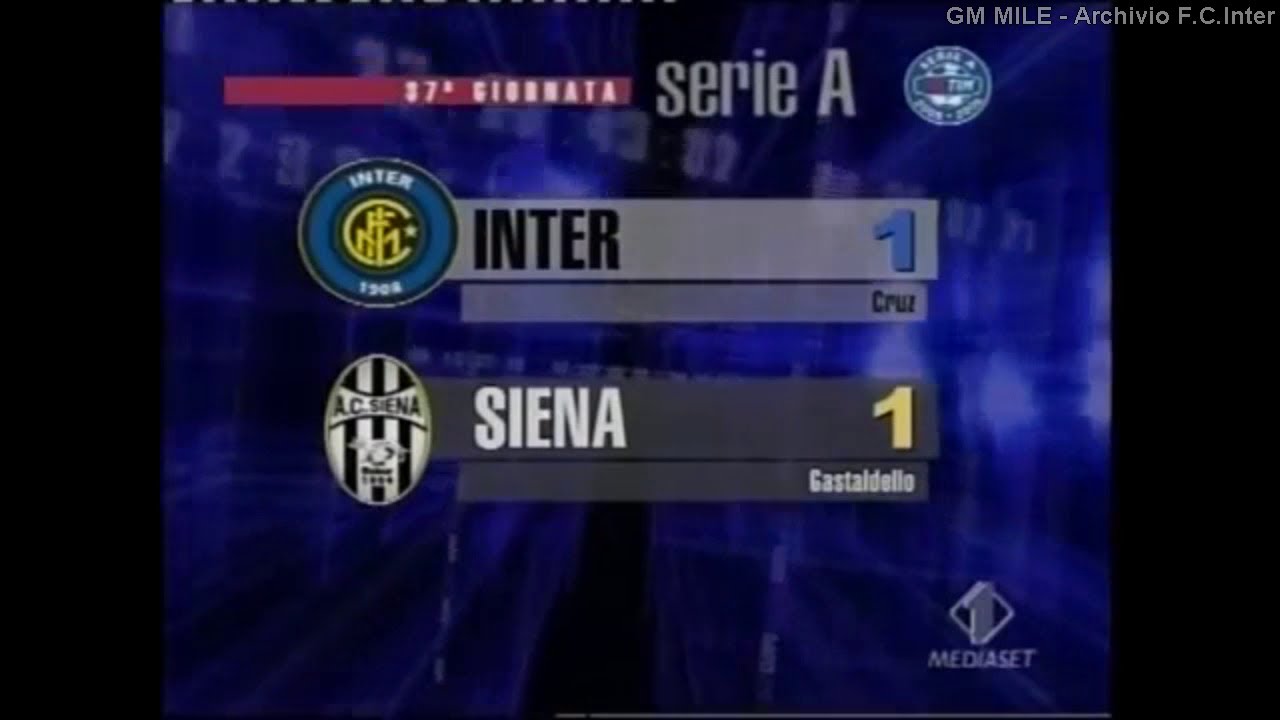 2005-06 (37^ - 07-05-2006) INTER-Siena 1-1 [Cruz,Gastaldello] Servizio Controcampo Italia1