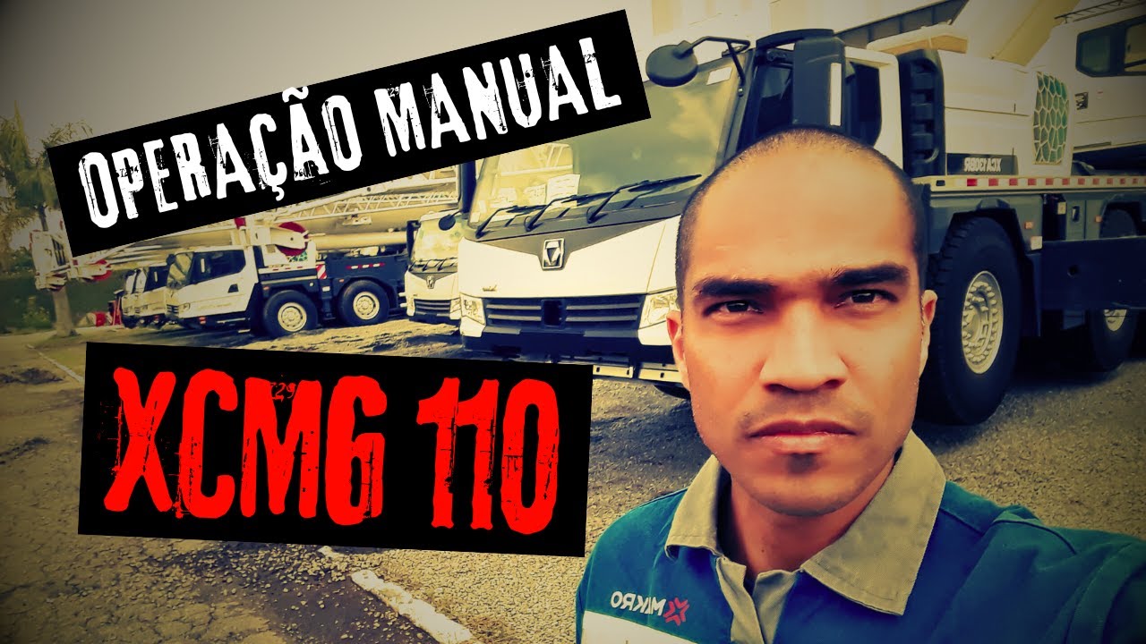 Como abrir e fechar lança do guindaste XCMG XCT 110 no modo manual.