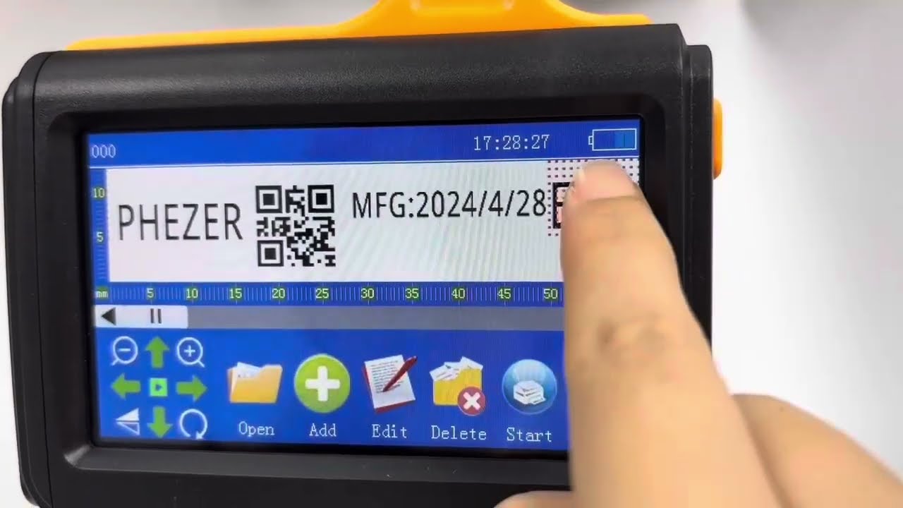 How to install cartridge and edit text on #Phezer P19 handhled inkjet printer