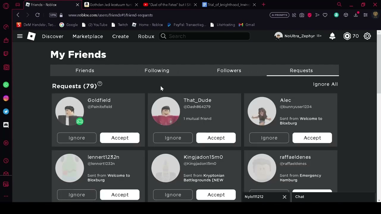 HOW TO ACCEPT FRIEND REQUESTS ON ROBLOX #roblox  #friends