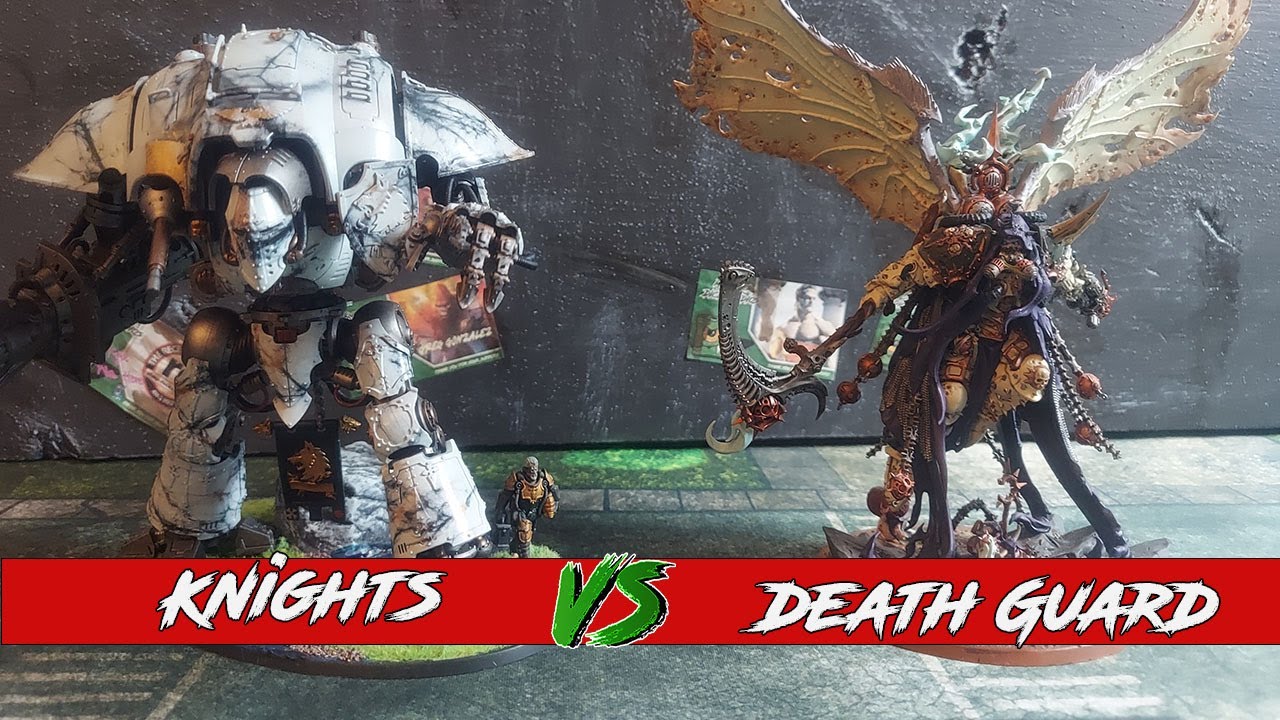 Imperial Knights v Death Guard-***New Nexus Card*** 10th edition Warhammer 40k Battle Report