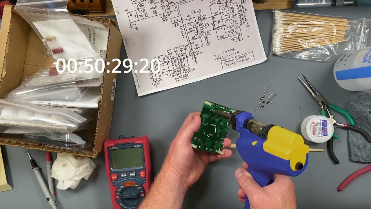 Восстановление Pignose B100V, часть 4: Пересборка блока питания с использованием компонентов Nich...