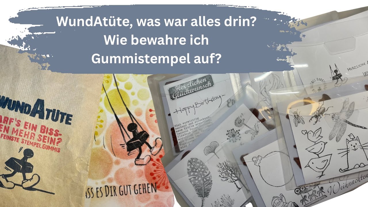 WundAtüt, was war alles drin?, Wie bewahre ich Gummistempel aus?