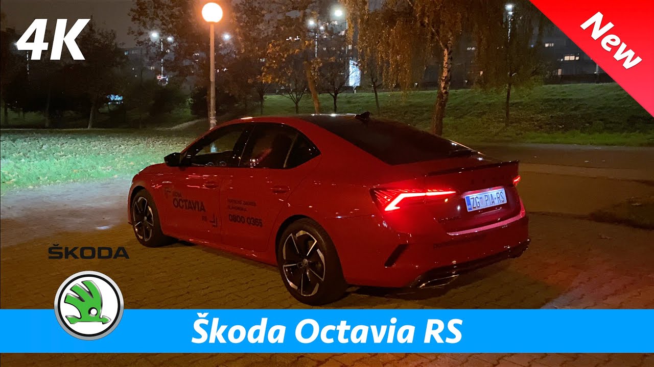 Škoda Octavia RS 2021 - Краткий обзор в 4K | Экстерьер-Интерьер, Окружающее освещение