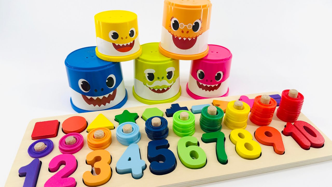 Kids Learn to Count & Colors with Baby Shark | Best Educational Toy Learning Video for Toddlers!