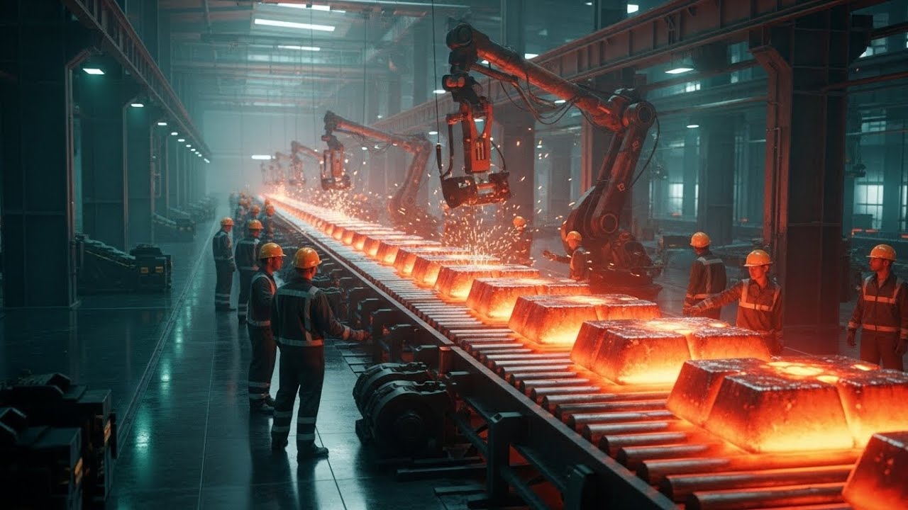 Inside a Copper Factory ⚙️ How Raw Copper Ore Becomes Pure Copper