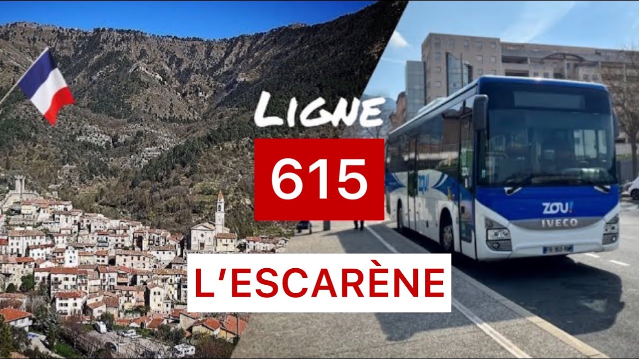 Zou ! • Ligne 615 • Nice ➜ L’Escarène ➜ Lucéram.