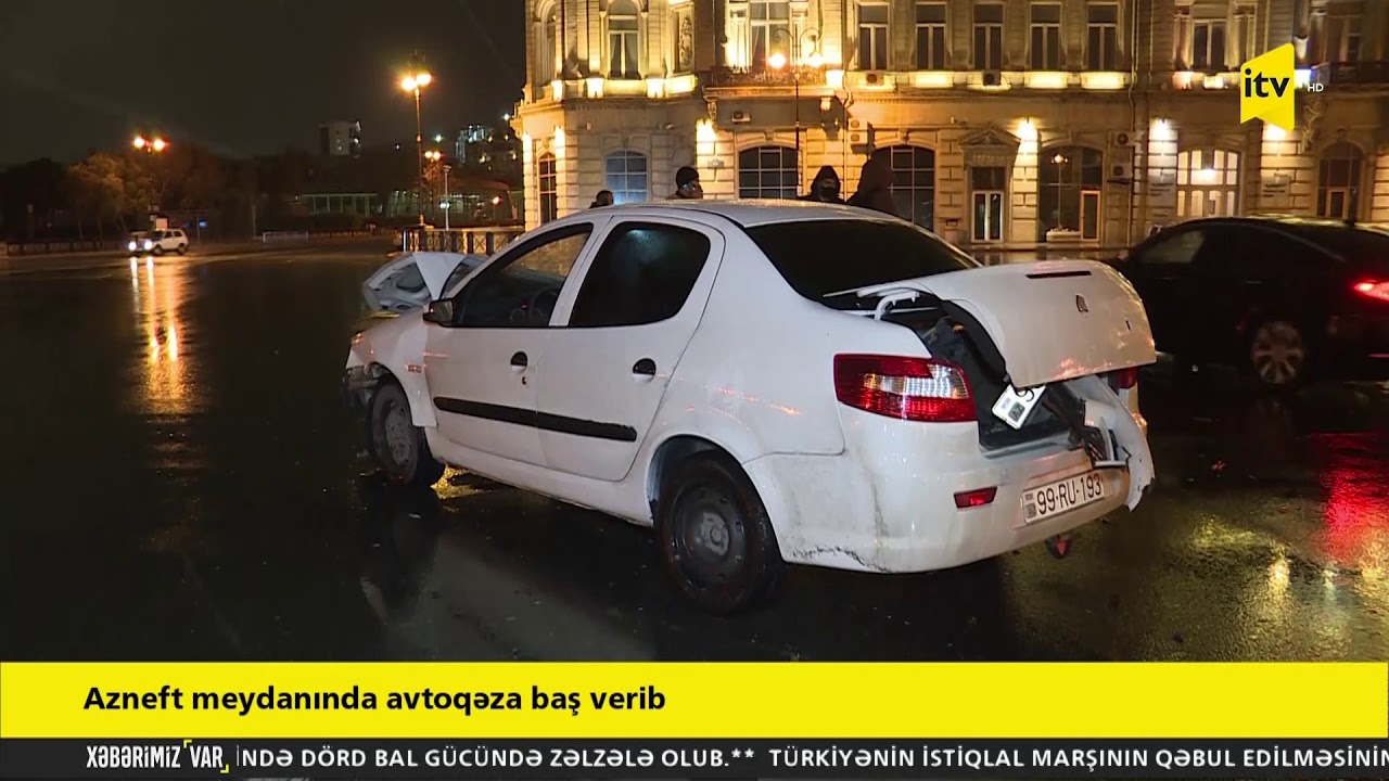Azneft meydanında avtoqəza baş verib