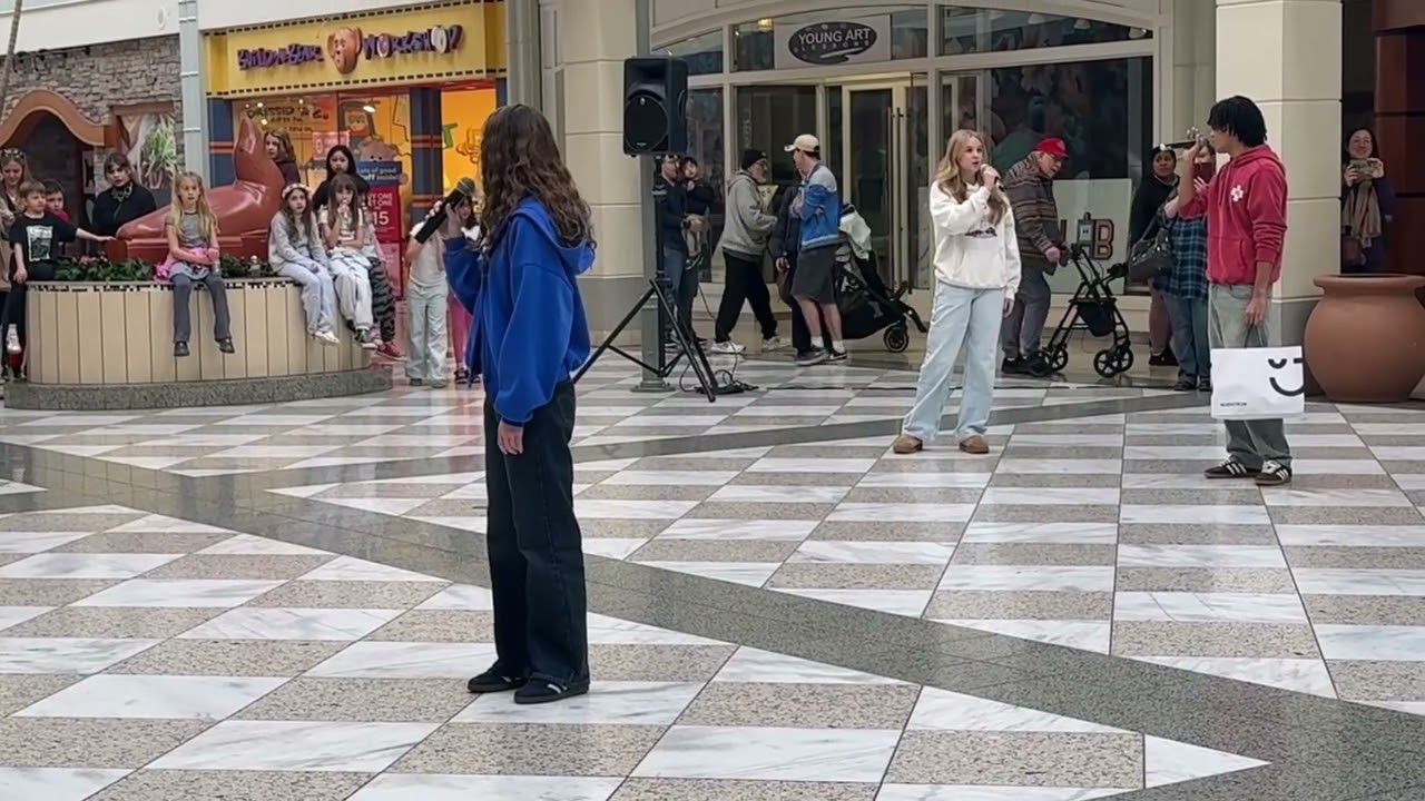 One Day More flash mob at Hillsdale Mall to promote our production of Les Miserables School Edition.