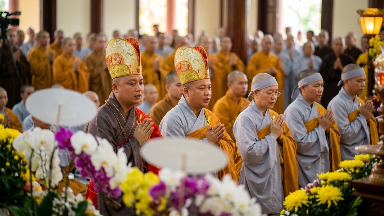 Lễ Chung Thất Ni Trưởng Như Minh Trụ Trì Đầu Tiên Chùa Giác Ngạn