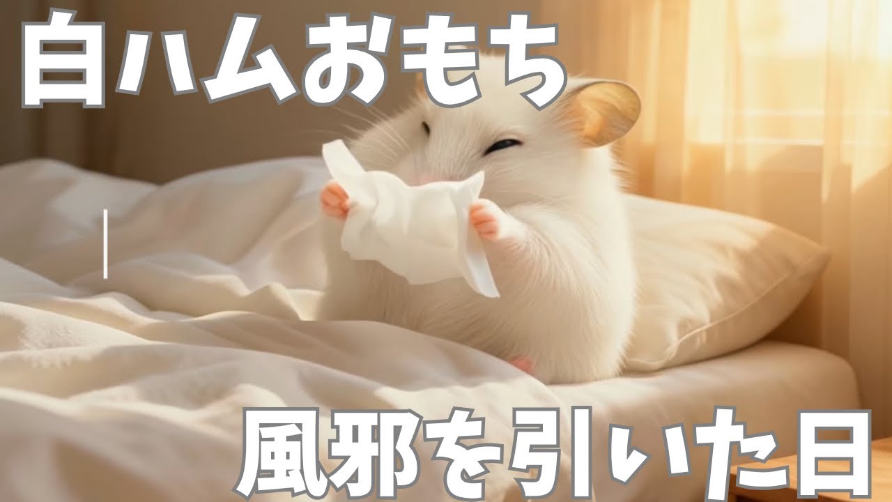 【白ハムおもち】の風邪を引いた日
