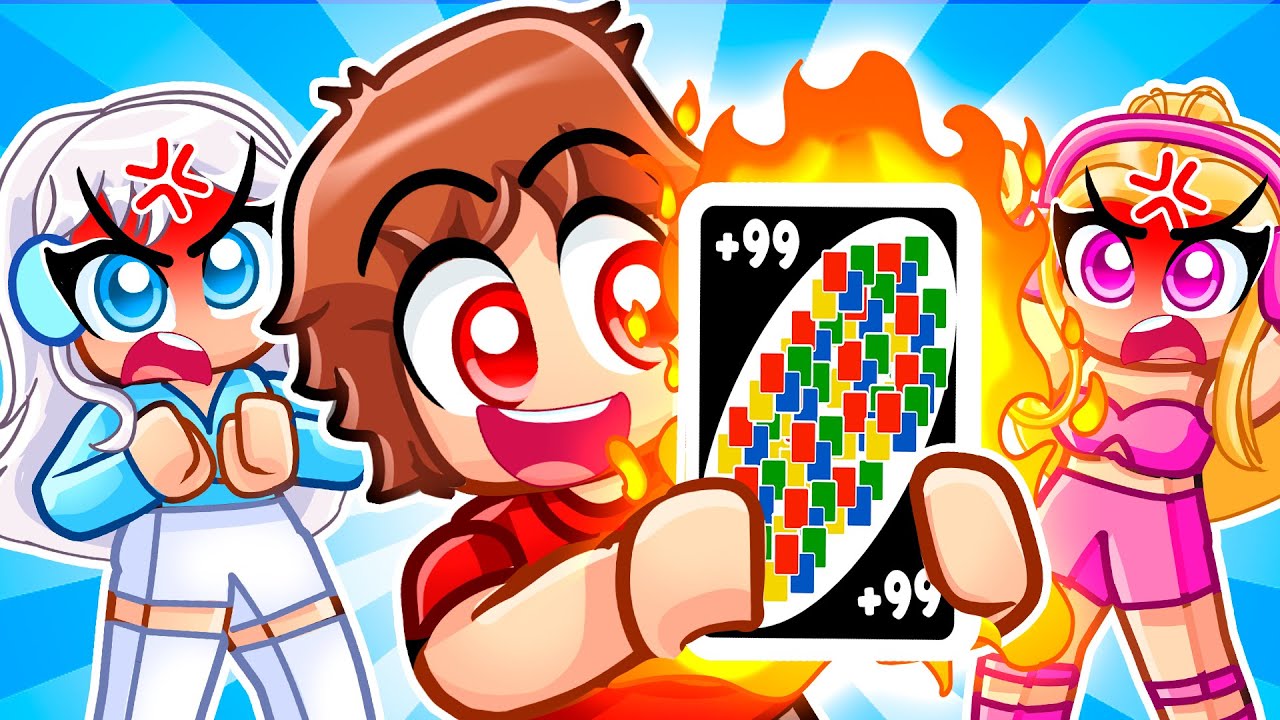 Getting +9999 CARDS in Roblox UNO With MY CRAZY FAN GIRLS...