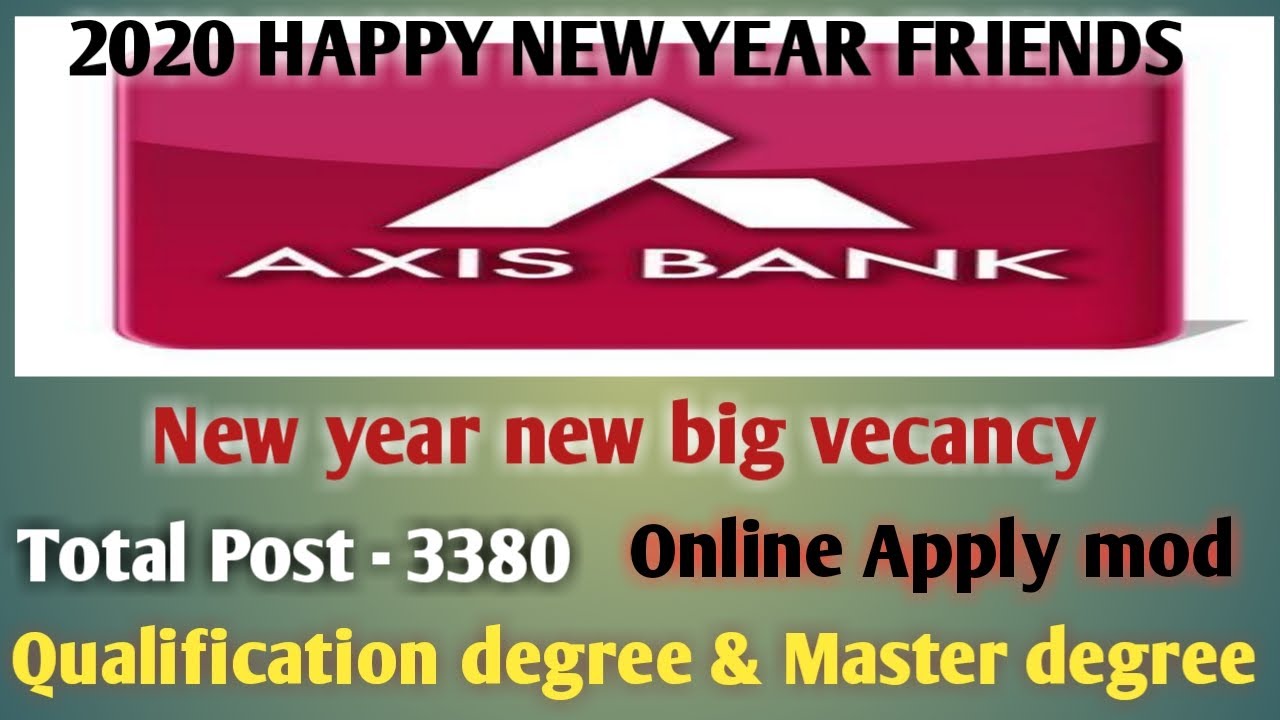 New year 2020 big bank job Requiments 3380 post! How to apply online.
